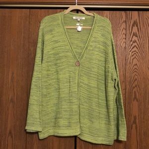 NorthStyle green cardigan NWOT